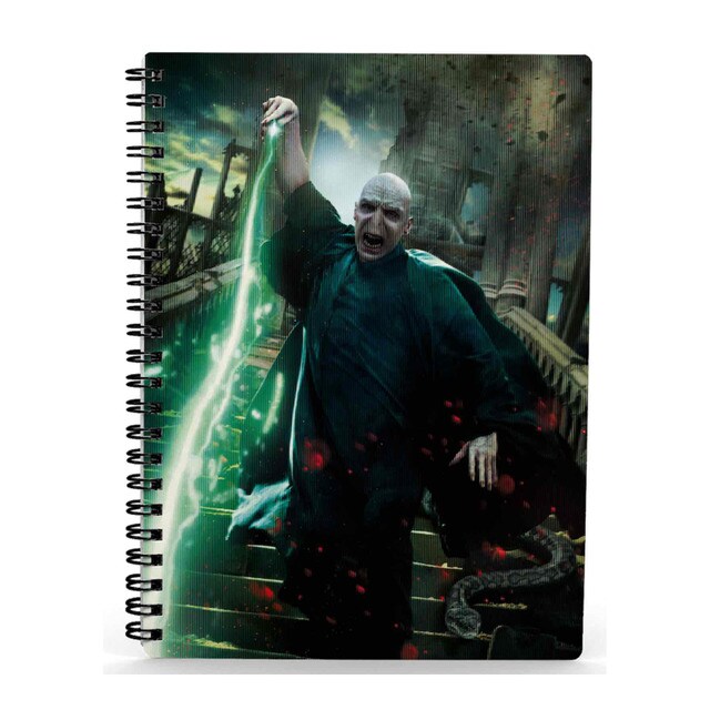 Libreta Efecto 3D Harry Potter Voldemort.