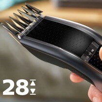 Tondeuse Philips Série 5000 avec 28 réglages de hauteur et tête pour barbe