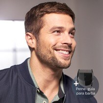 Tondeuse Philips Série 5000 avec 28 réglages de hauteur et tête pour barbe