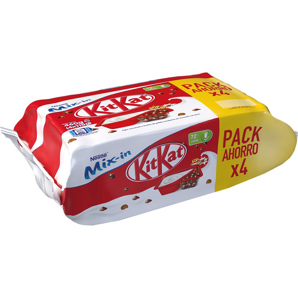 Sweetened plain yoghurt with Kit Kat balls 4pack units 115 g · NESTLE