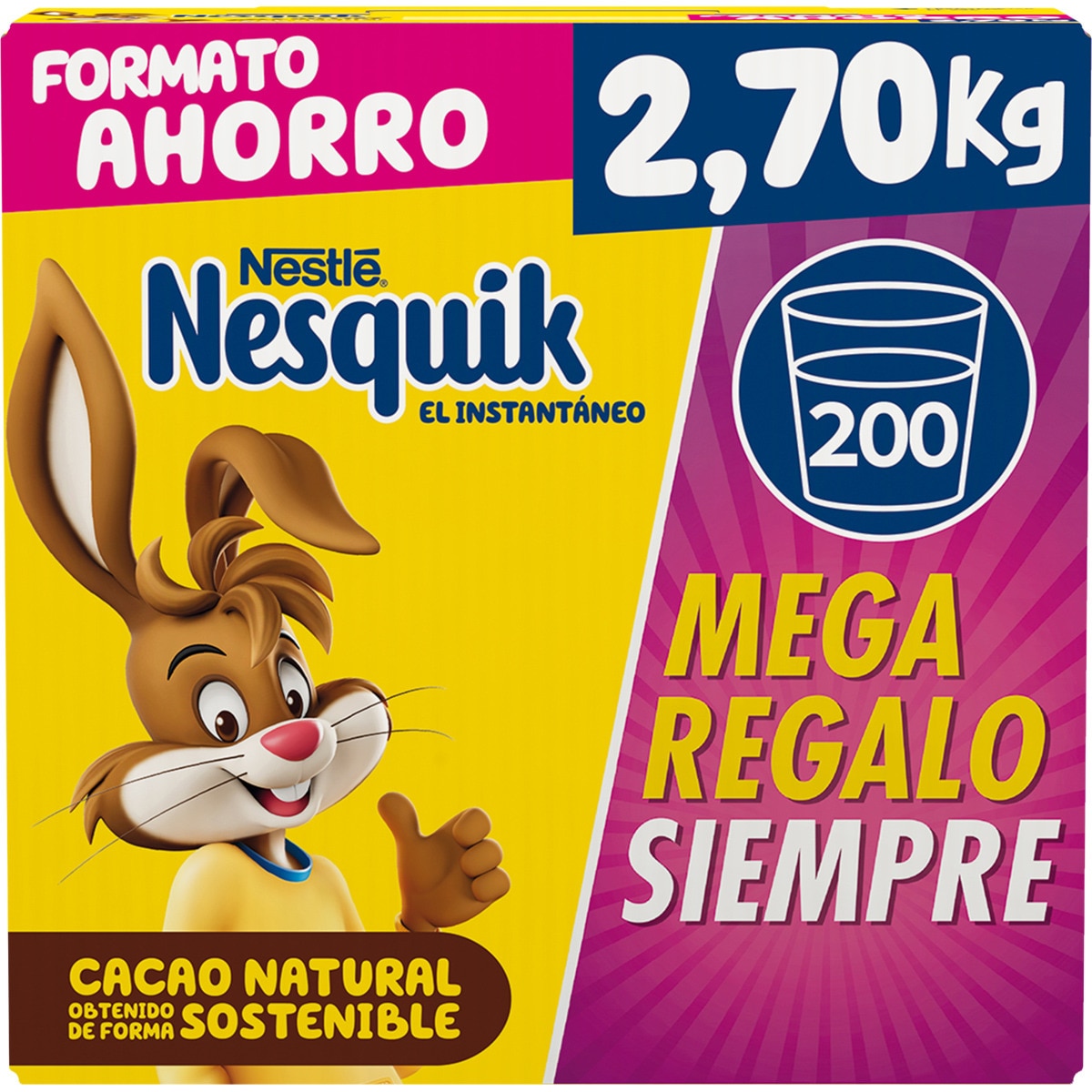Glutenfree instant cocoa case 2,7 kg · NESTLE NESQUIK · Supermercado