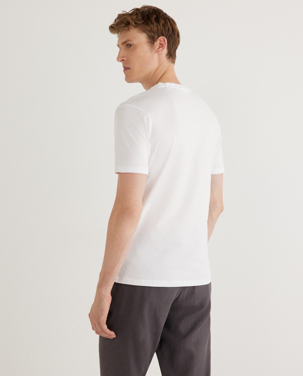 Camiseta básica cuello redondo manga corta algodón bci