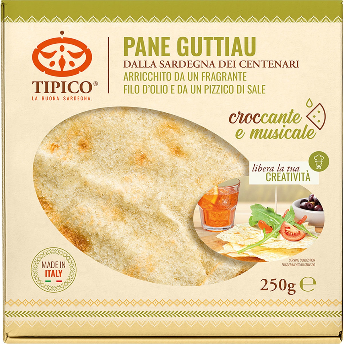 pan Guttiau pan de cristal italiano