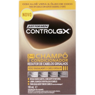Just For Men Champô+Condicionador para Cabelos Grisalhos embalagem 118 ml