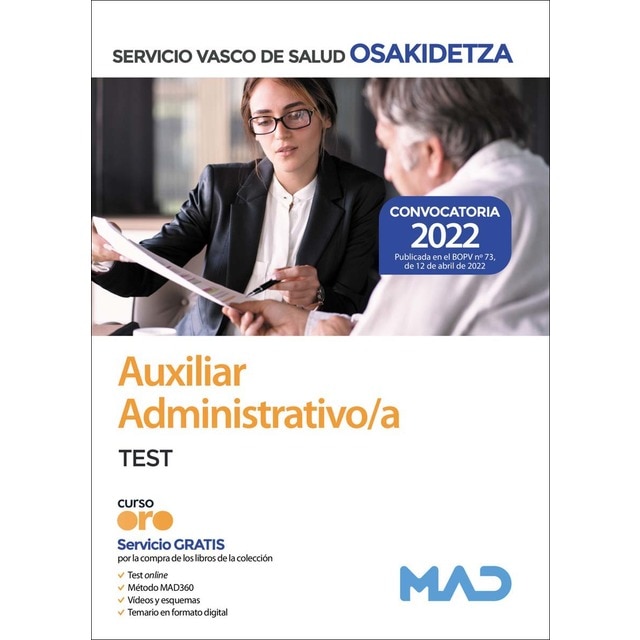 Auxiliar administrativo/a de osakidetza-servicio vasco de salud. Temario volumen 2