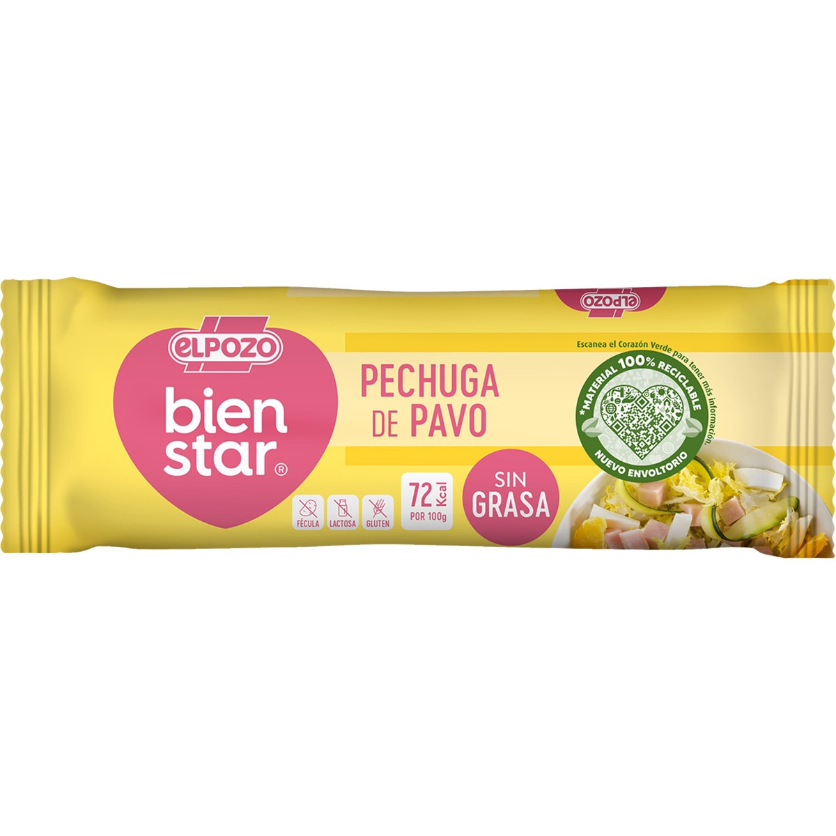 BienStar pechuga de pavo mini sin grasa sin gluten sin lactosa pieza 340 g - Elpozo