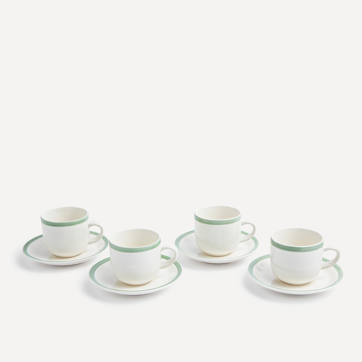 El Corte Inglés - Juego 4 Tazas Octave Verde En Oferta El Corte Inglés - Set De 4 Tazas Con Plato Octave El Corte Inglés.