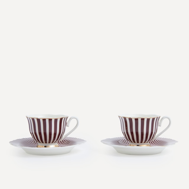 Set de 2 tazas de café con plato Crane El Corte Inglés