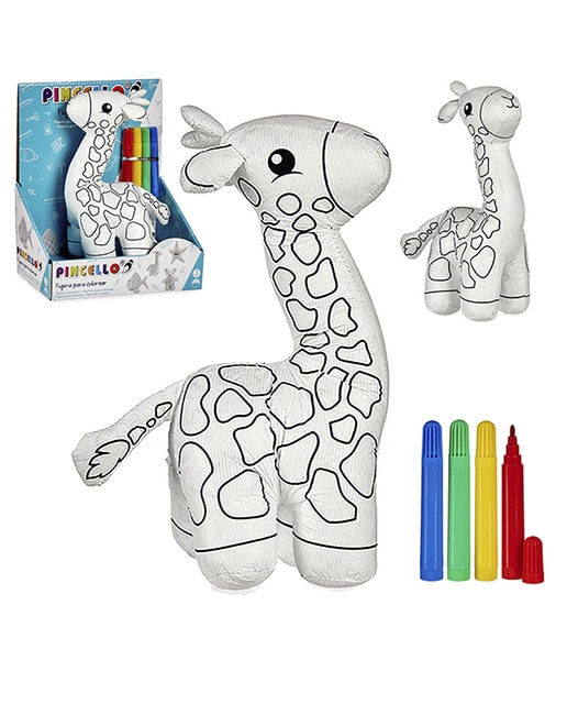 Peluche girafa para pintar