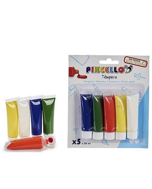 Juego 5 temperas 30 ml