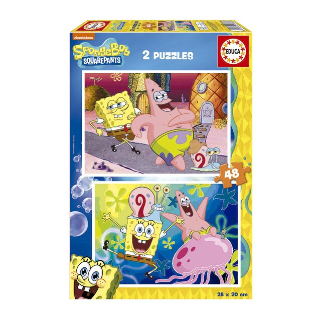 Puzzle 2x48 Bob Esponja EDUCA