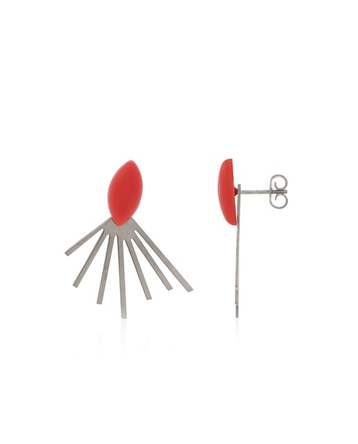 Pendientes Coral Rayos Silver