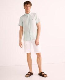 Chemise slim homme unie verte