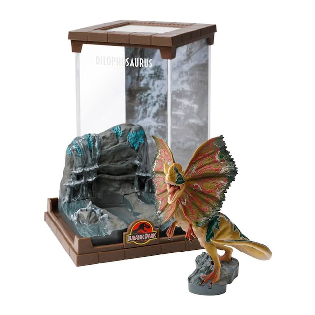 Diorama Jurassic Park Dilophosaurus.