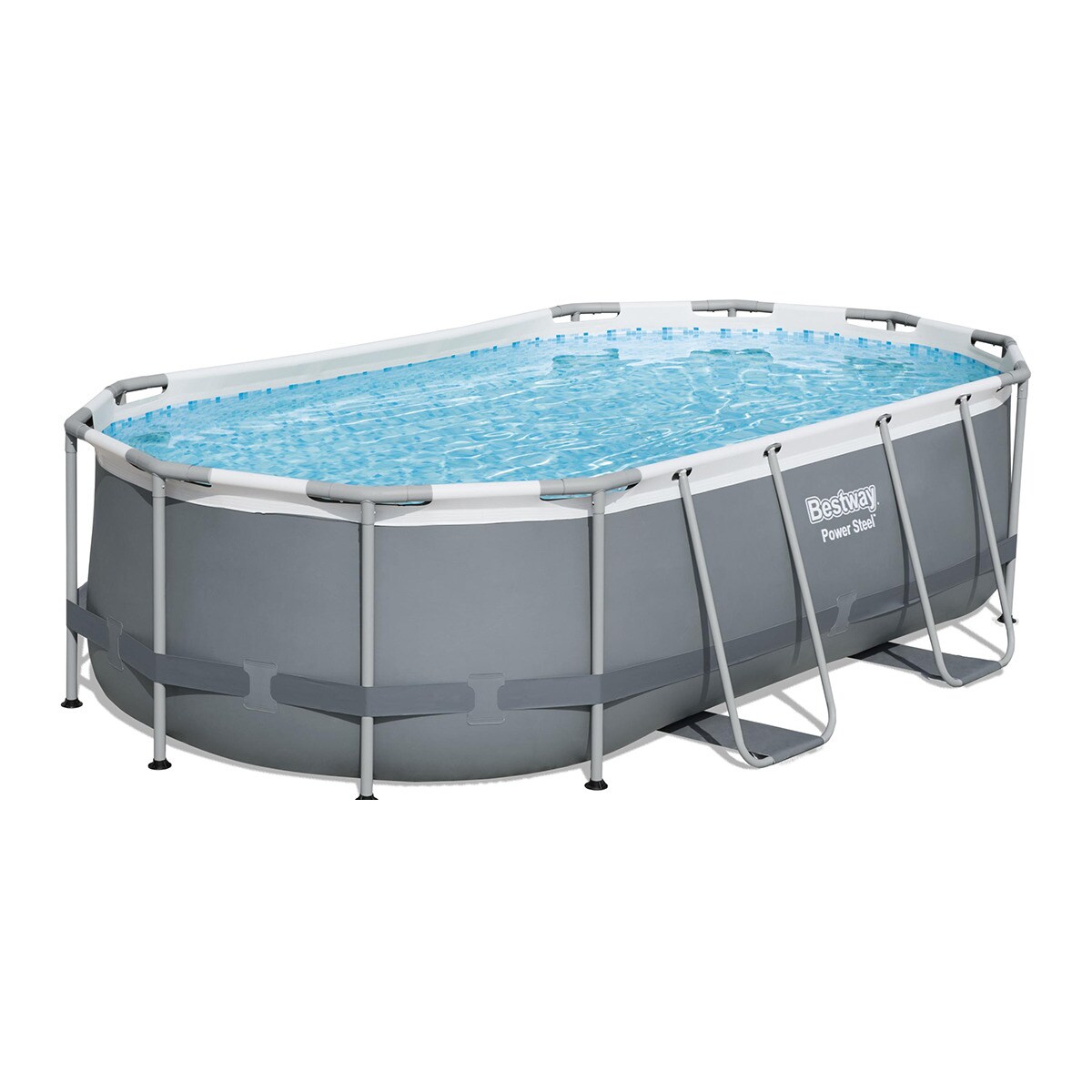 Bestway - Piscina Ovalada Tubular Power Steel 424 X 250 X 100 Cm.