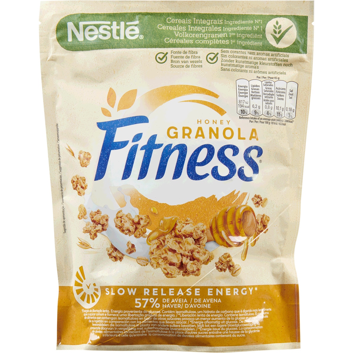 Granola Cereais Integrais 57 Aveia com Mel embalagem 300 g · Nestlé