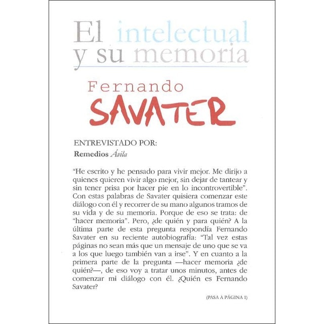 Imagem 0 de Fernando savater: Entrevistado por remedios ávila