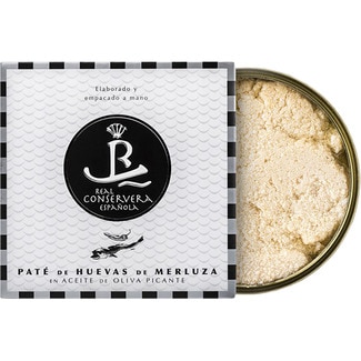 REAL CONSERVERA ESPAÑOLA spicy hake roe in olive oil tin 80 drained weight g