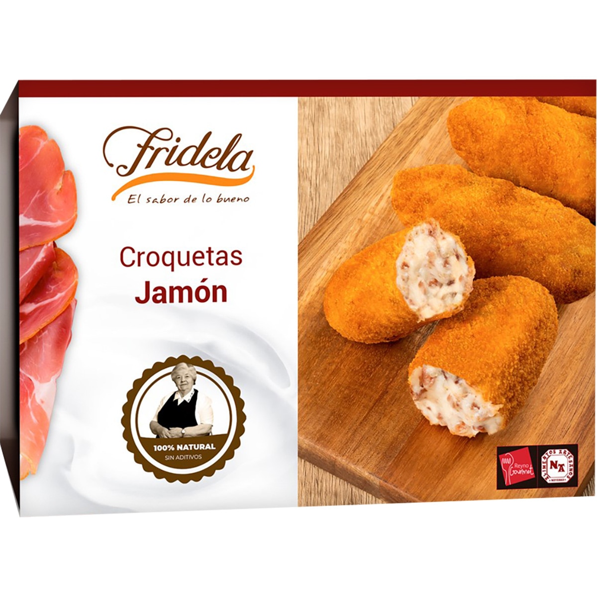 Comprar Croquetas de jamón artesanas bandeja 300 g · FRIDELA