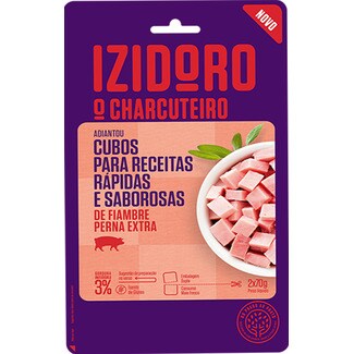 Izidoro Fiambre em Cubos 2X70 unidade 00130 g
