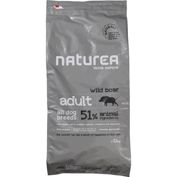 Alimento Seco para Cão Adulto Naturals Javali Selvagem embalagem 12 kg