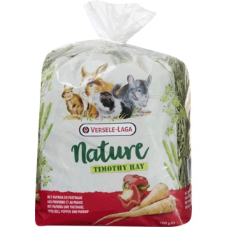 Versele-Laga Feno Timothy sabor Pimento e Pastina embalagem 500 g