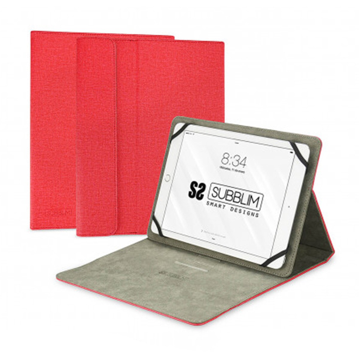 Capa vermelha Subblim Clever para tablets até 11" Vermelho-2