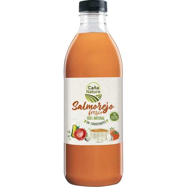 CAÑA NATURE salmorejo 100% natural sin gluten botella 1 l