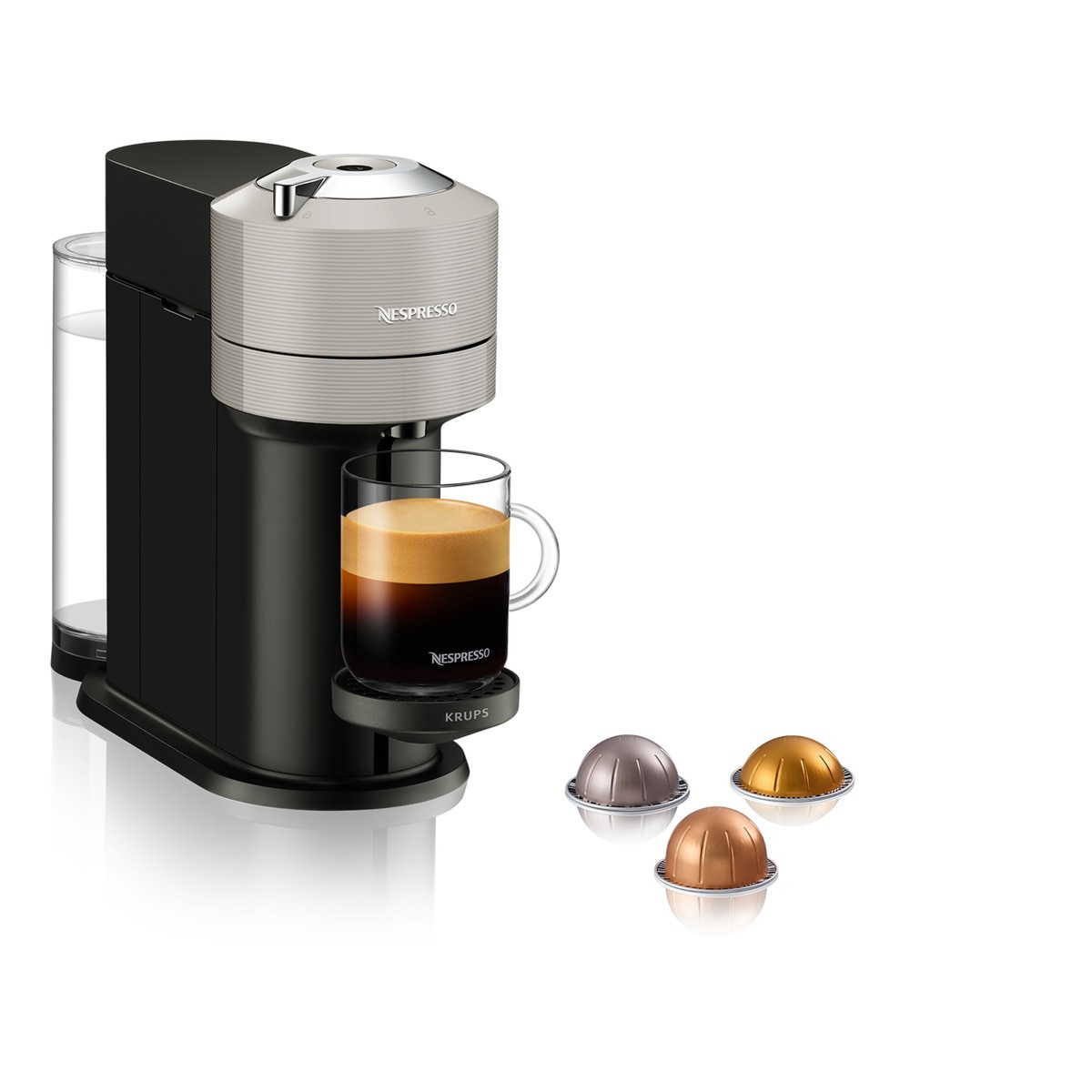 Krups - Cafetera De Cápsulas Vertuo Next Para Cápsulas Nespresso Con Centrifusion Gris En Oferta Krups - Cafetera De Cápsulas Nespresso Krups Vertuo Next Para Cápsulas Nespresso Vertuo.