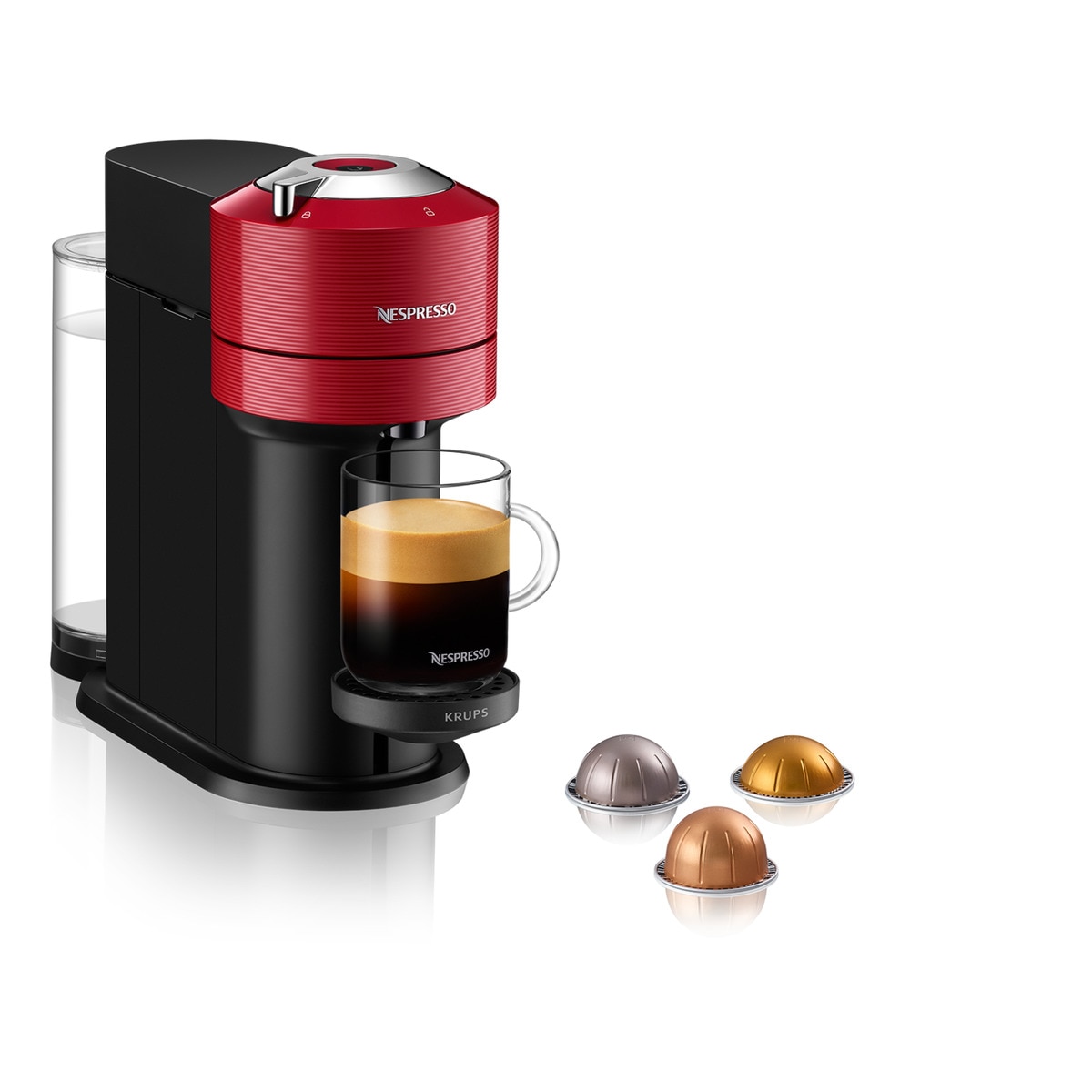 Krups - Cafetera De Cápsulas Vertuo Next Para Cápsulas Nespresso Con Centrifusion Rojo En Oferta Krups - Cafetera De Cápsulas Nespresso Krups Vertuo Next Para Cápsulas Nespresso Vertuo.