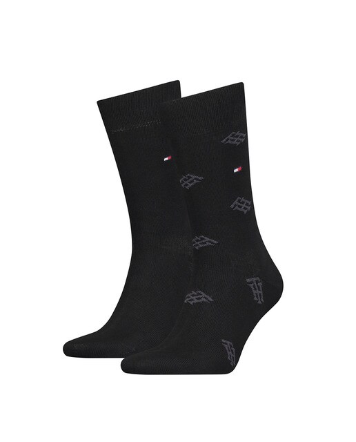 Chaussettes avec monogramme en coton biologique homme