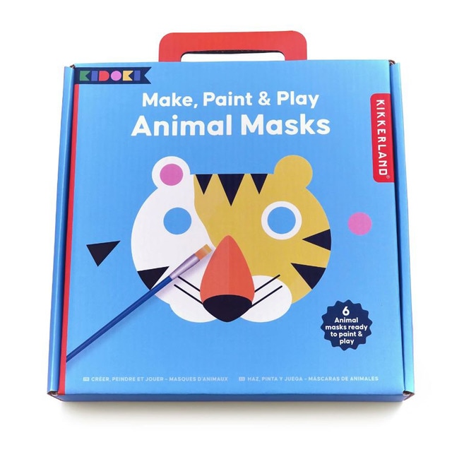 Máscaras de Animales Kikkerland para Pintar