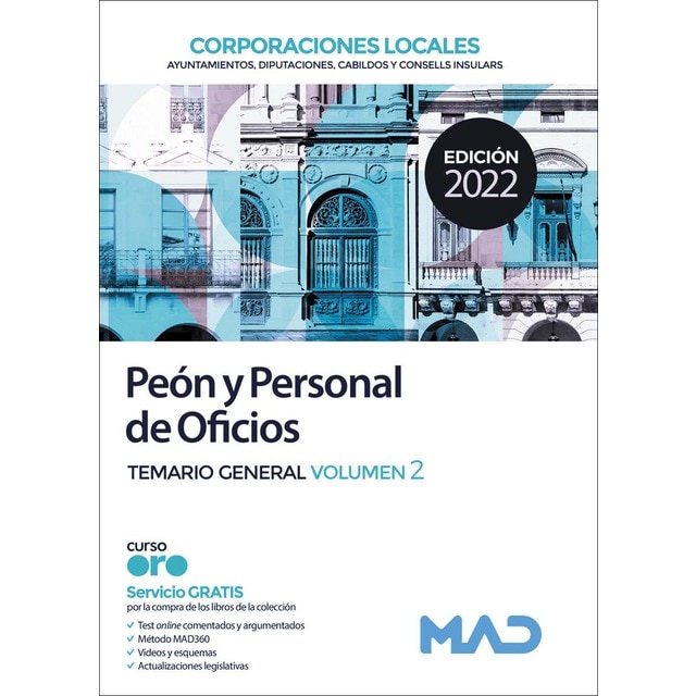 Peón y Personal de Oficios de Corporaciones Locales. Temario General Volumen 2 (Tapa blanda)
