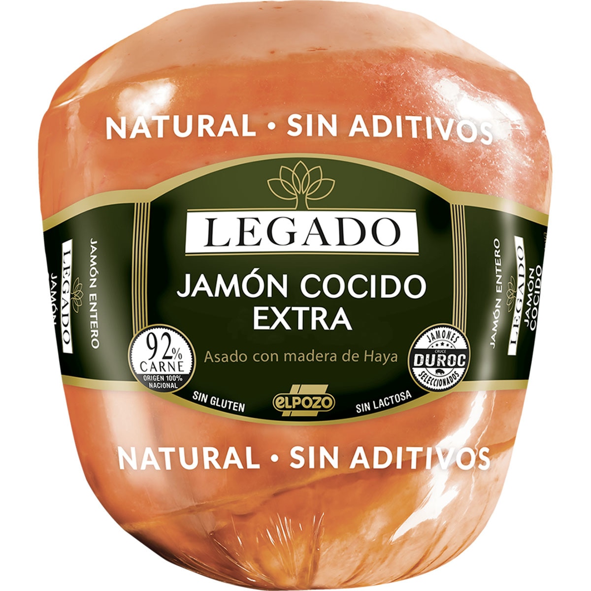 Jamón Cocido Extra Asado Con Madera De Haya Natural Sin Aditivos