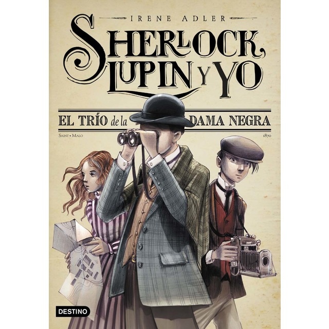 El trío de la Dama Negra: Sherlock, Lupin y yo 1 (Tapa blanda con solapas)