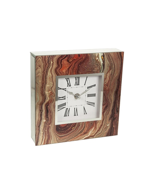 Reloj vidrio decorado