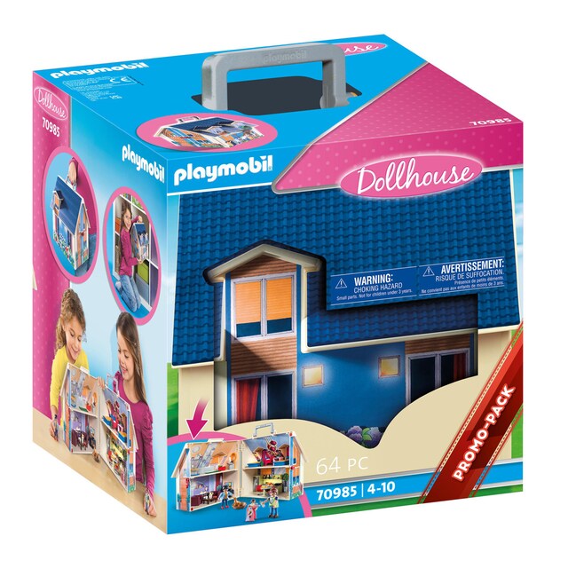 Casa de Muñecas Maletín de juguete con muebles Playmobil DollHouse