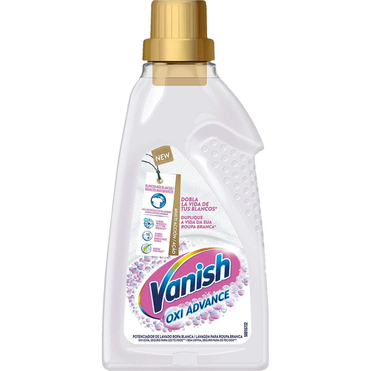 Oxi Advance stain remover + instant whitener for white clothes bottle