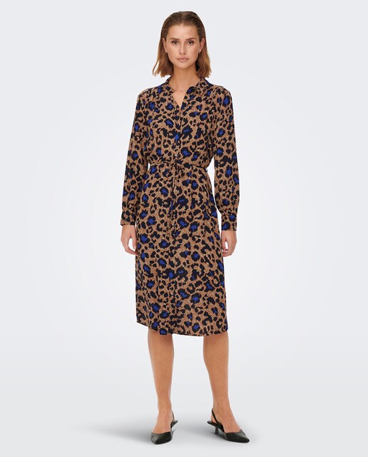 Animal print midi shirt dress · Women's fashion · El Corte Inglés