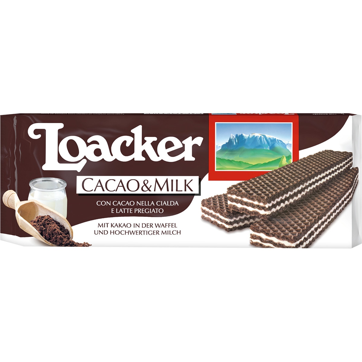 Wafer biscuits with milk chocolate cream filling, family size pack