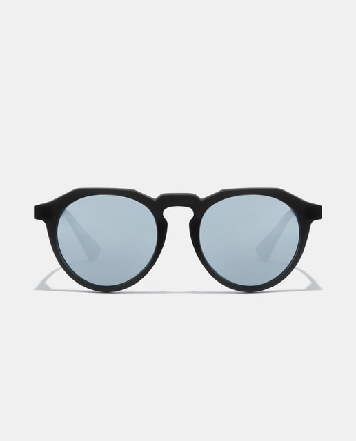 Gafas de sol unisex redondas en gris oscuro
