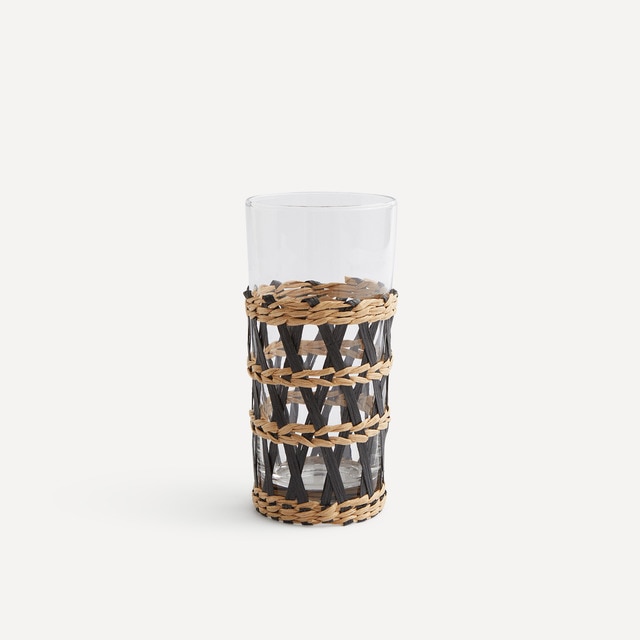 Vaso alto de vidrio Trenza El Corte Inglés