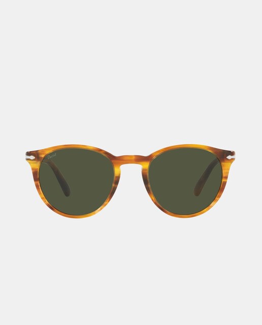 Gafas de sol de hombre redondas de acetato havana