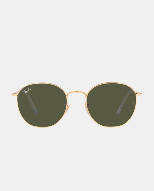 Gafas de sol redondas de meta en color oro
