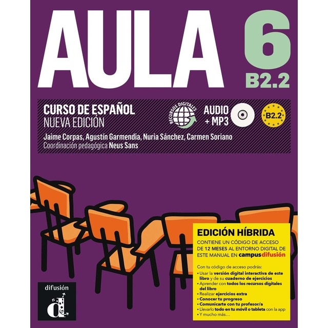 Aula Nueva edicion 6 Ed.hibrida L. del alumno