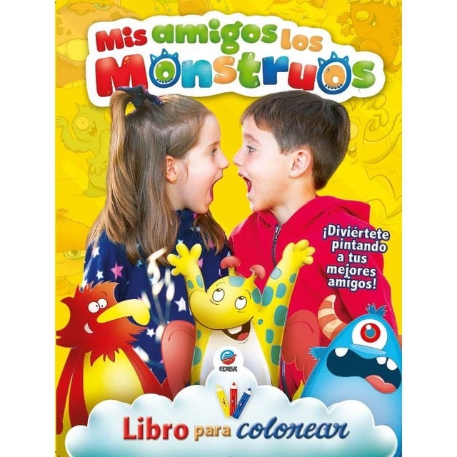 Mis Amigos Los Monstruos - Libro para colorear (Tapa blanda)