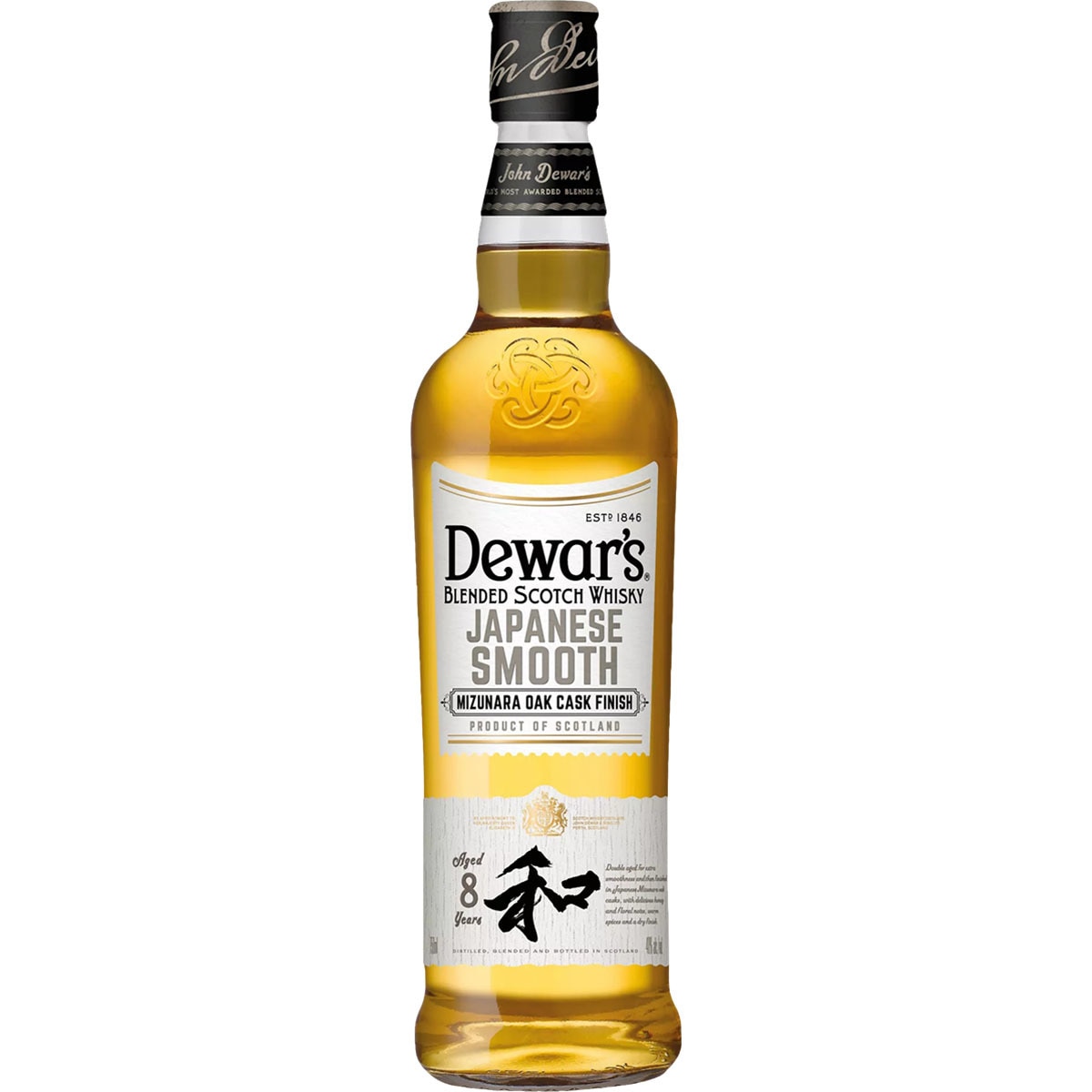 白角& Dewar's Japanese Smooth Japanese Smooth whisky escocés 8 años madurado en barricas de
