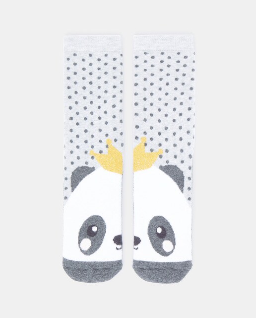 Chaussettes enfant antidérapantes avec motif panda