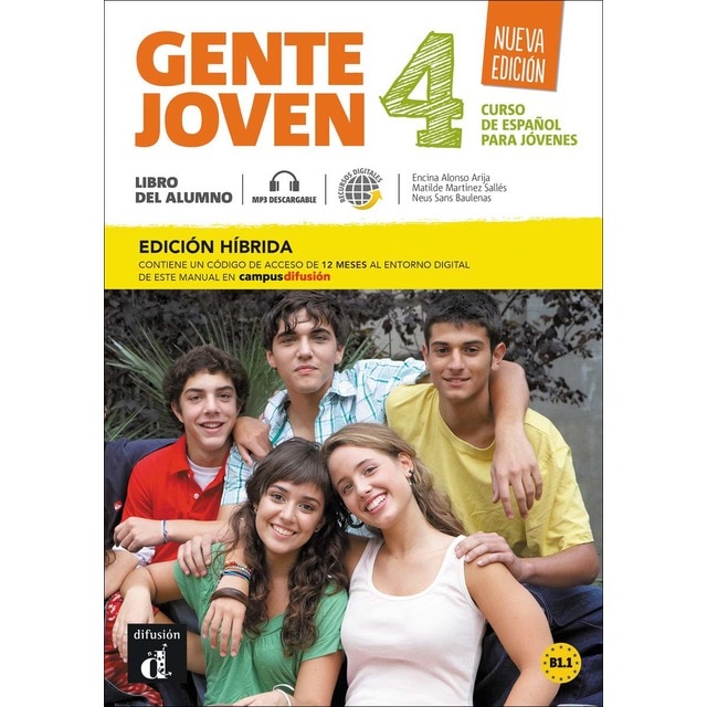 Gente Joven NE 4 Ed. híbrida L. del alumno (Tapa blanda)