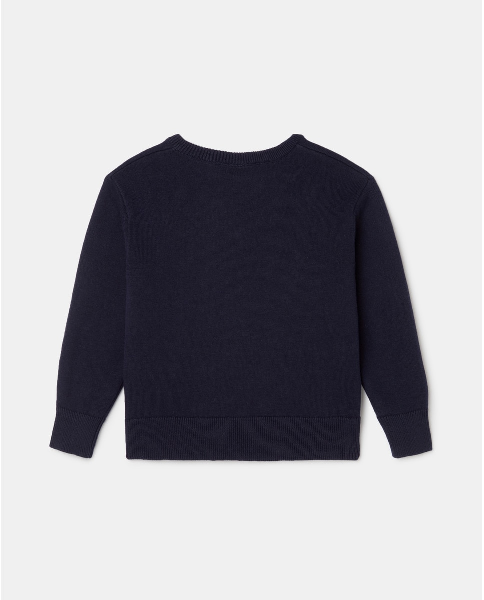 Camisola de Uniforme de Malha Algodão Kids El Corte Inglés Azul-marinho-2